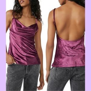 Free People All Night Velvet Tunic - Size Small